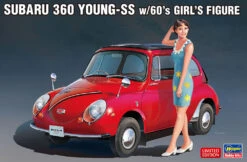 Hasegawa SP491 52291 Subaru 360 Young-SS W/60's Girl's Figure