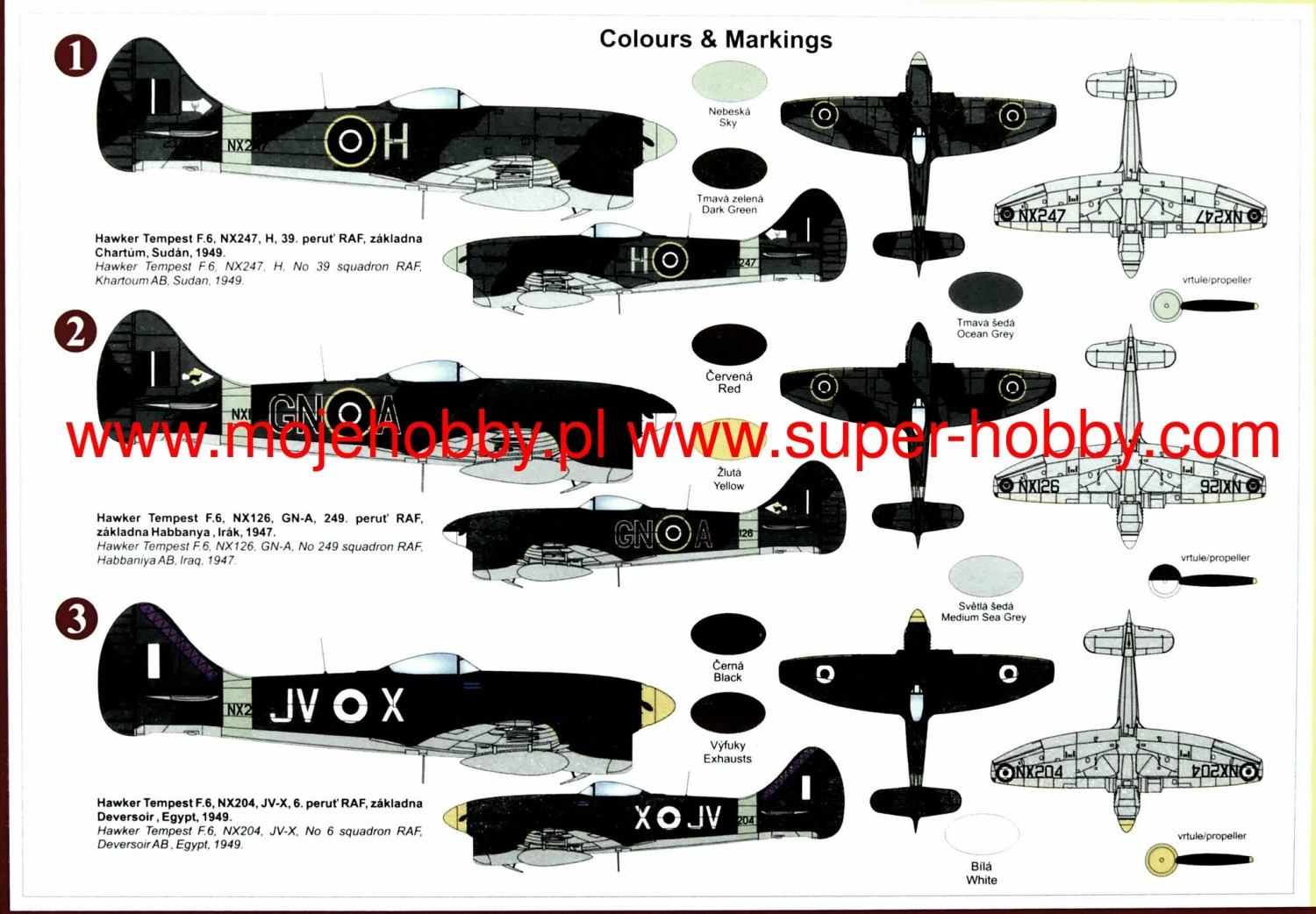 DISCONTINUED Kovozavody Prostejov 72223 Hawker Tempest F.6 7 DISCONTINUED Kovozavody Prostejov 72223 Hawker Tempest F.6 - Image 5