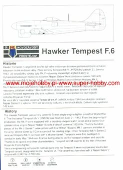 DISCONTINUED Kovozavody Prostejov 72223 Hawker Tempest F.6 17 DISCONTINUED Kovozavody Prostejov 72223 Hawker Tempest F.6 -Toy Model Store 44004 2 KOV72223 2
