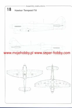 DISCONTINUED Kovozavody Prostejov 72223 Hawker Tempest F.6 21 DISCONTINUED Kovozavody Prostejov 72223 Hawker Tempest F.6 -Toy Model Store 44004 2 KOV72223 6
