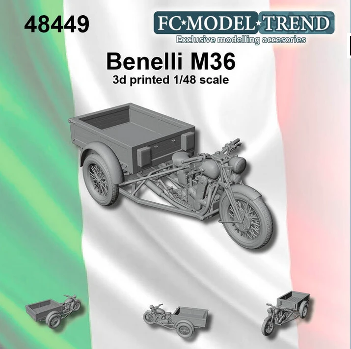 FC ModelTrend 48449 Motocarro Benelli M36 3 FC ModelTrend 48449 Motocarro Benelli M36