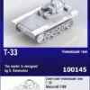 Zebrano Z100-145 T-33 Soviet Amfibious Tank 2 Zebrano Z100-145 T-33 Soviet Amfibious Tank -Toy Model Store 44773 rd