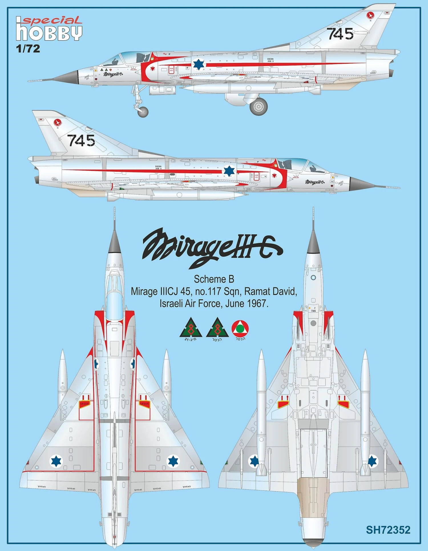 Special Hobby 72352 Mirage IIIC 4 Special Hobby 72352 Mirage IIIC - Image 2