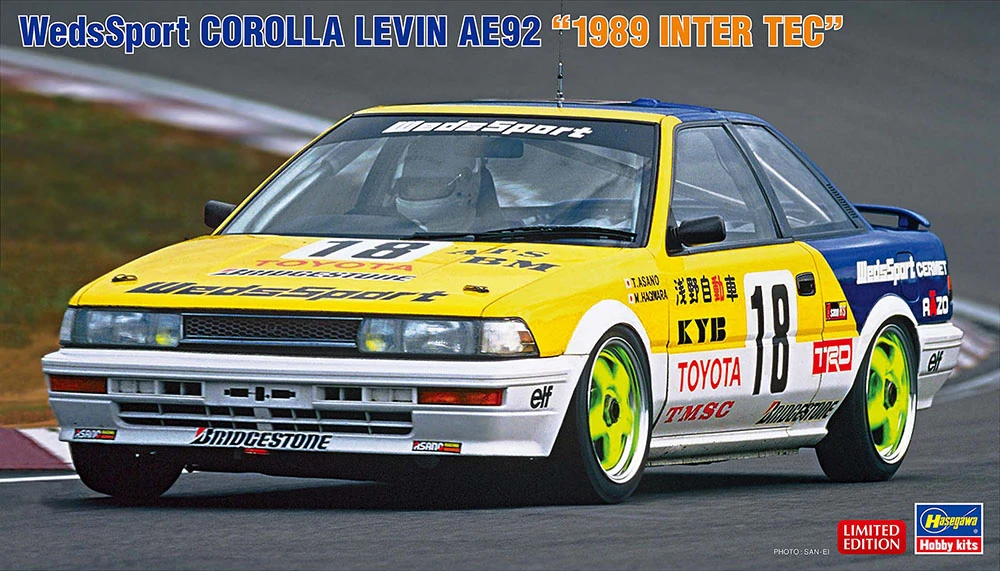 Hasegawa 20531 WedsSport Corolla Levin AE92 "1989 Inter Tec" 3 Hasegawa 20531 WedsSport Corolla Levin AE92 "1989 Inter Tec"