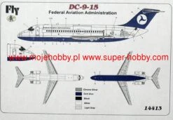FLY 14413 DC 9-15 "Federal Aviation Administration" -Toy Model Store 4790 2 FLY14413 3