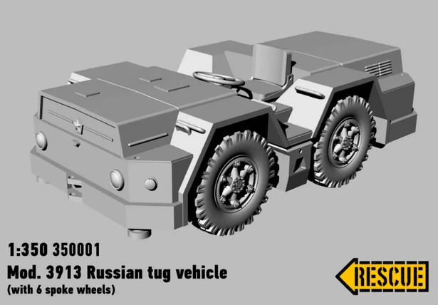 Rescue Models 350001 Mod. 3913 Russian Tug Vehicle With 6 Spoke Wheels 4 Rescue Models 350001 Mod. 3913 Russian Tug Vehicle With 6 Spoke Wheels - Image 2