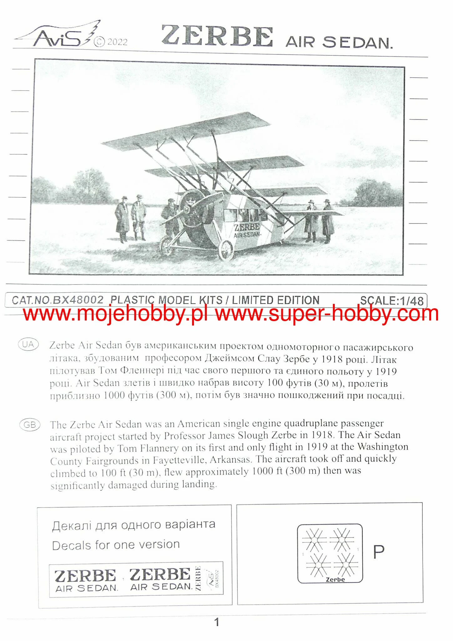 Avis 48002 Zerbe Air Sedan 7 Avis 48002 Zerbe Air Sedan - Image 5