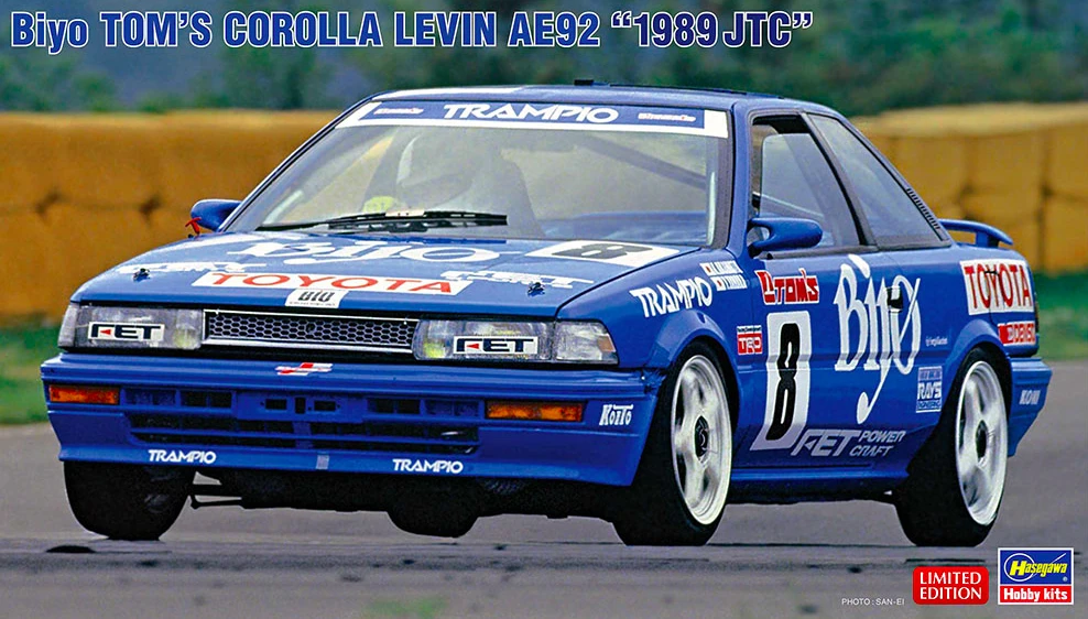Hasegawa 20579 Biyo Tom's Corolla Levin AE92 "1989 JTC" 3 Hasegawa 20579 Biyo Tom's Corolla Levin AE92 "1989 JTC"