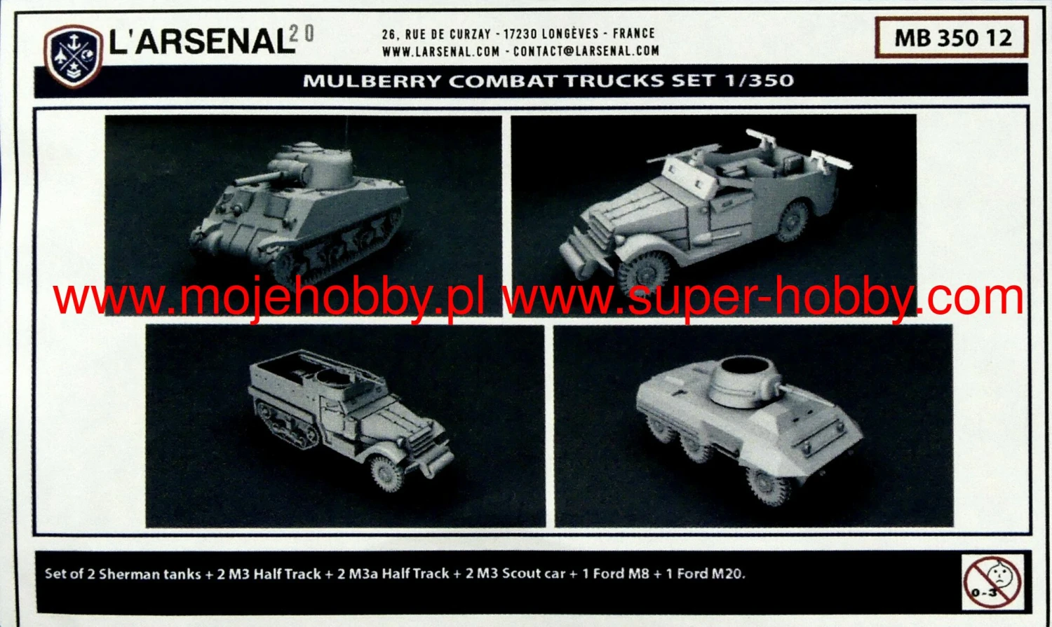 L'Arsenal 2.0 MB35012 1/350 US Army Combat Vehicles Sets 6 L'Arsenal 2.0 MB35012 1/350 US Army Combat Vehicles Sets - Image 4