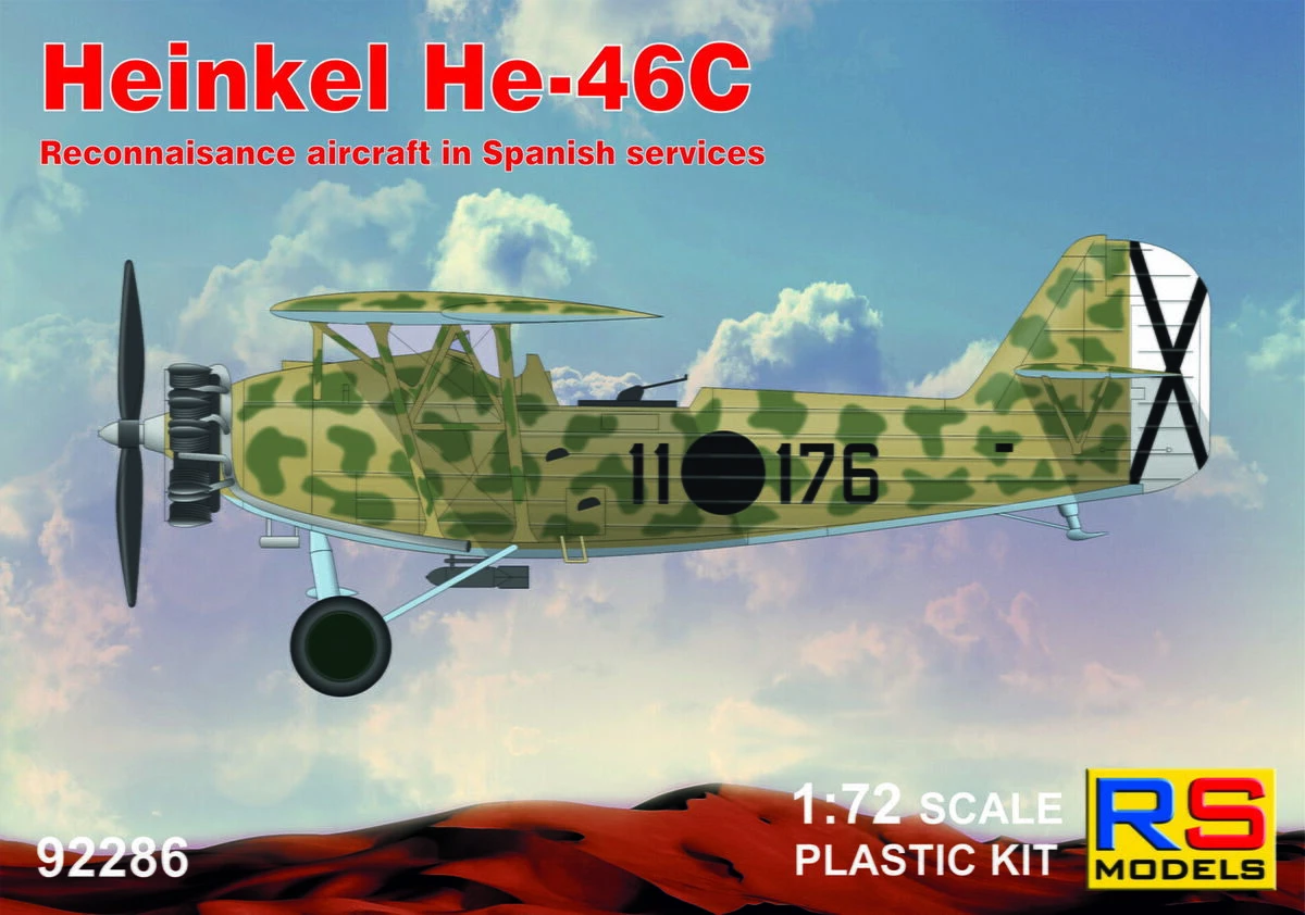 NEW! RS Models 92286 Heinkel He-46C - Reconnaissance Aircraft In Spanish Services 3 NEW! RS Models 92286 Heinkel He-46C - Reconnaissance Aircraft In Spanish Services