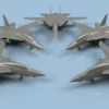 NEW! L'Arsenal 2.0 3D700080 Grumman F-14 A Tomcat Unfolded Wings (5 Planes) -Toy Model Store 54197 rd 1
