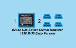 Trumpeter 02343 Soviet 122mm Howitzer 1938 M-30 (Early Version) -Toy Model Store 6220 4 17d