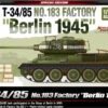 Academy 13295 T-34/85 No.183 Factory "Berlin 1945" -Toy Model Store 8618 rd