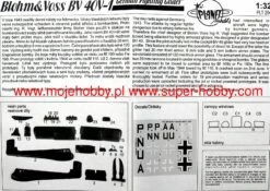 Planet Models 204 Blohm Voss BV 40V-1 -Toy Model Store 9356 2 PLT204 1
